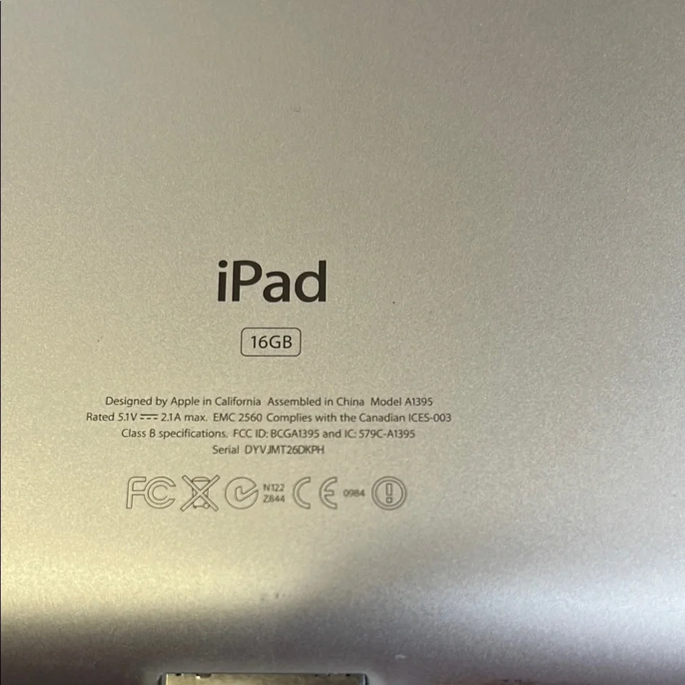 Apple White Tablet with Sleek Design and Rounded Corners